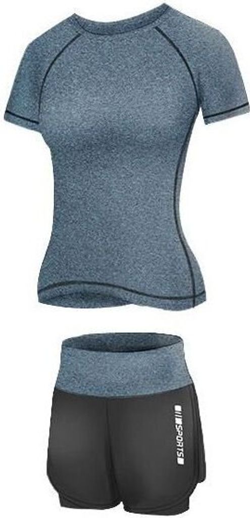 Läufer Short 2W Fitness-Set haze, S