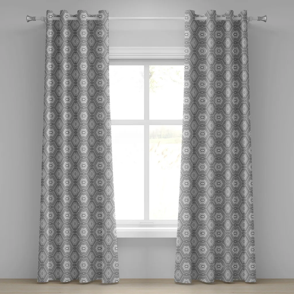 Tenda Astratta ABAKUHAUS Grigio/Bianco: Il Segreto per un Living Chic