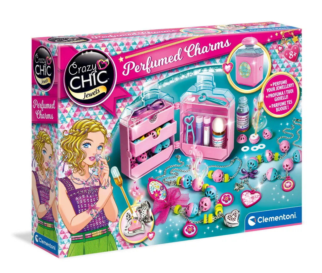 Clementoni Crazy Chic Charms Parfumés - Coffret Création de Bijoux - 2