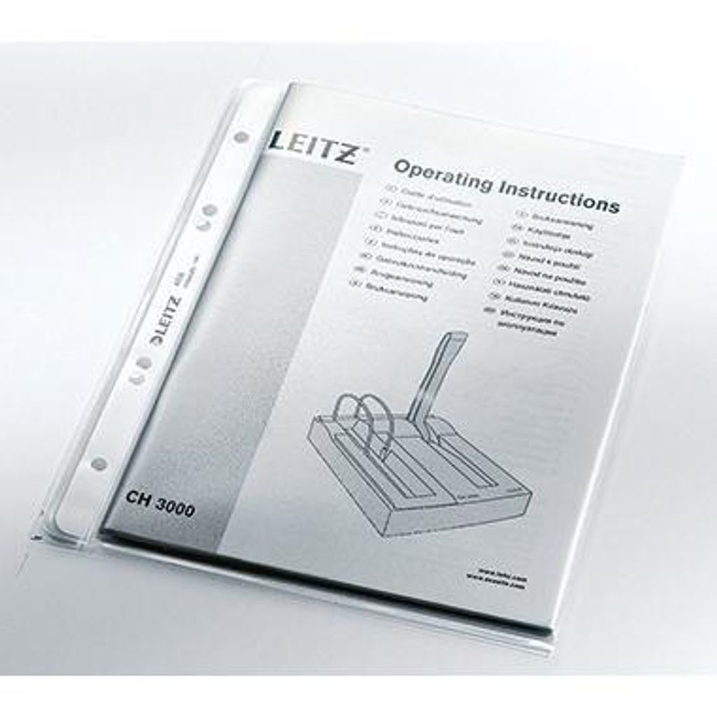 LEITZ 4705 Prospekthülle Premium A5 PP genarbt dokumentenecht farblos