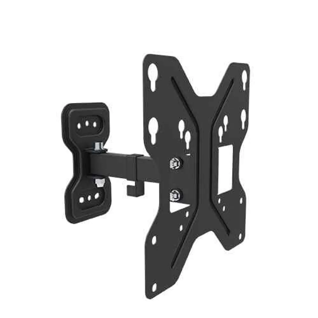 Fixation murale TV 42 pouces pour salon - Link Accessori LKBR02 Noir mat