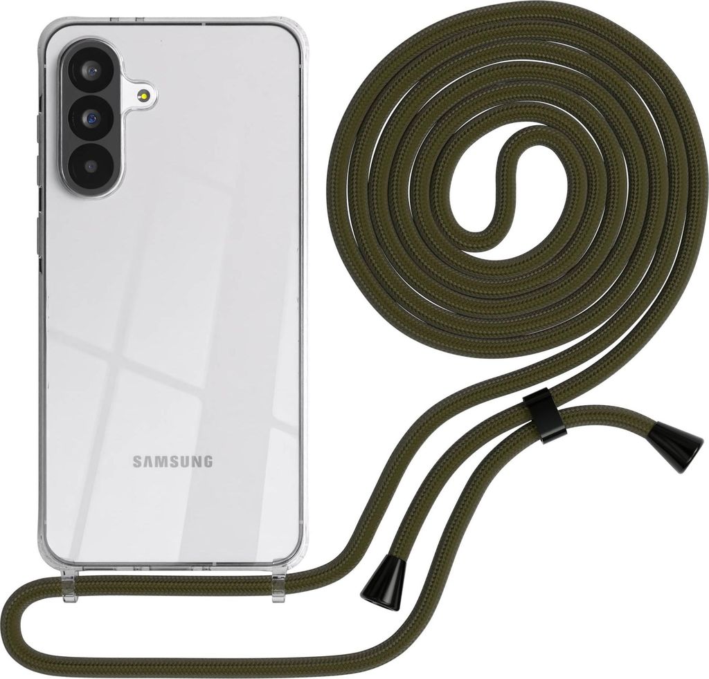 EAZY CASE Handykette mit Hülle für Samsung Galaxy A56 Backcover Handykette, zum Umhängen in Grün