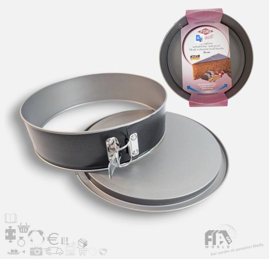 FISKO Select Springform 26 cm Tortenform Backform Auslausicher