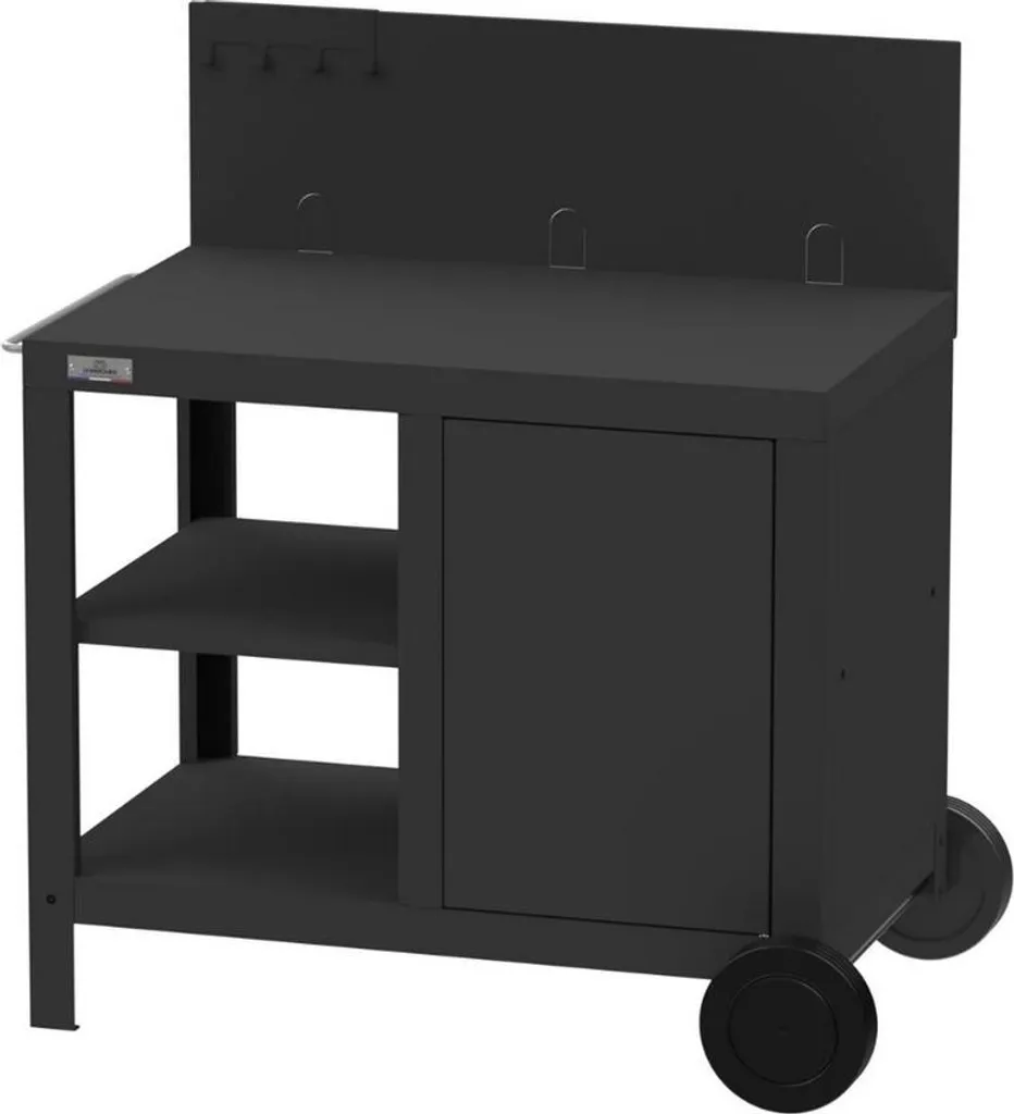 Desserte noire 99x64x102cm Le Marquier DSA87E13 pour plancha et barbecue