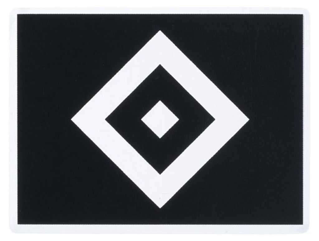 HSV-sticker, transparant, zwart, ruitvormig Productafbeelding 