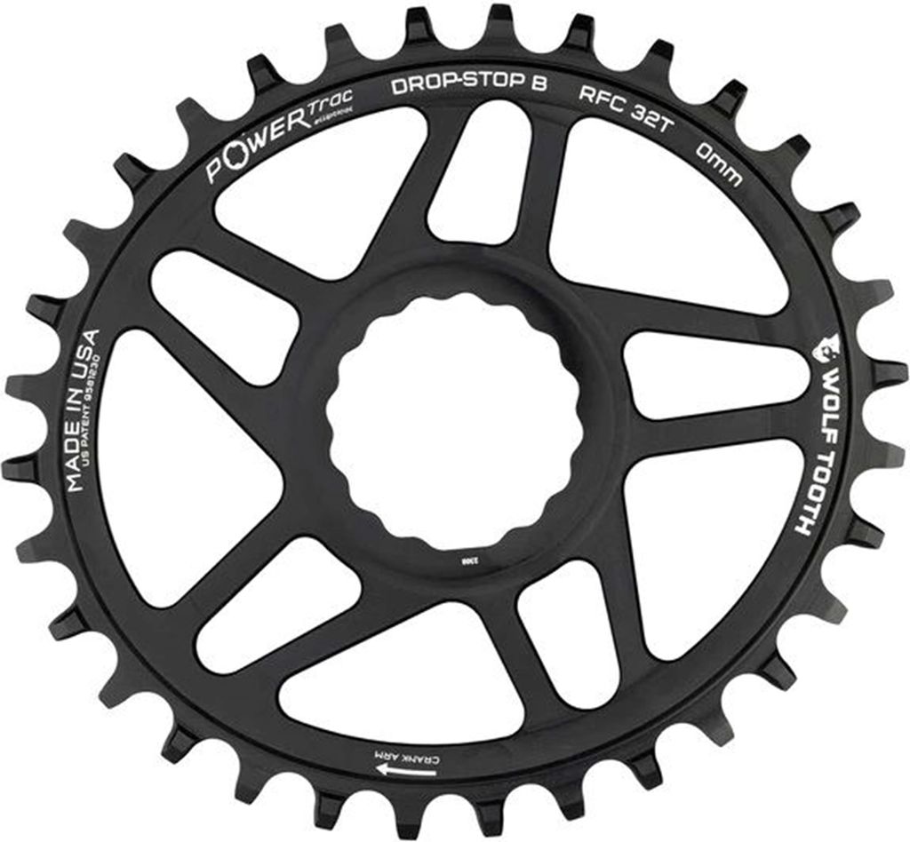 Wolf Tooth PowerTrac Elliptical Race Face Cinch Direct Mount Kettenblatt, Boost 55mm/Offset 0mm,