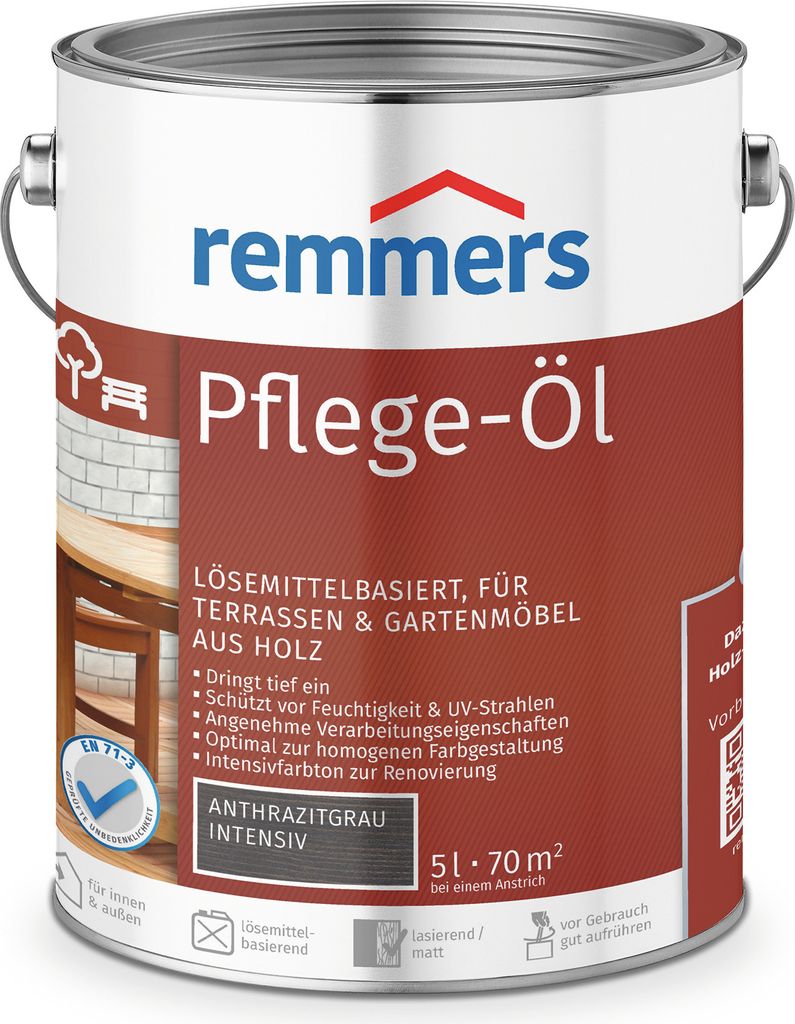 Remmers Maintenance Oil antracytowo-szary intensywny, 5 Zdjęcie produktu 