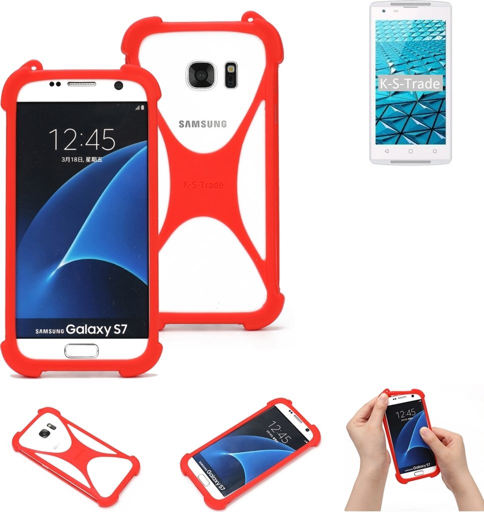K-S-Trade Handy-Hülle kompatibel mit Haier Alpha A1 Schutz-Hülle Bumper Silikon Schutz Hülle Cover Case Silikoncase Silikonbumper TPU Softcase