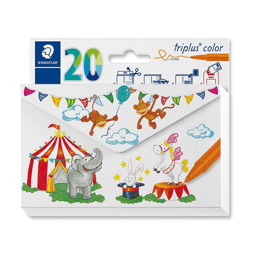 STAEDTLER Fasermaler triplus color 20er Kartonetui