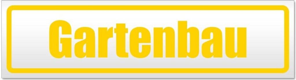 Kiwistar Gartenbau Magnetschild Schild magnetisch - 20cm Gelb - Magnetfolie für Auto PKW Kfz