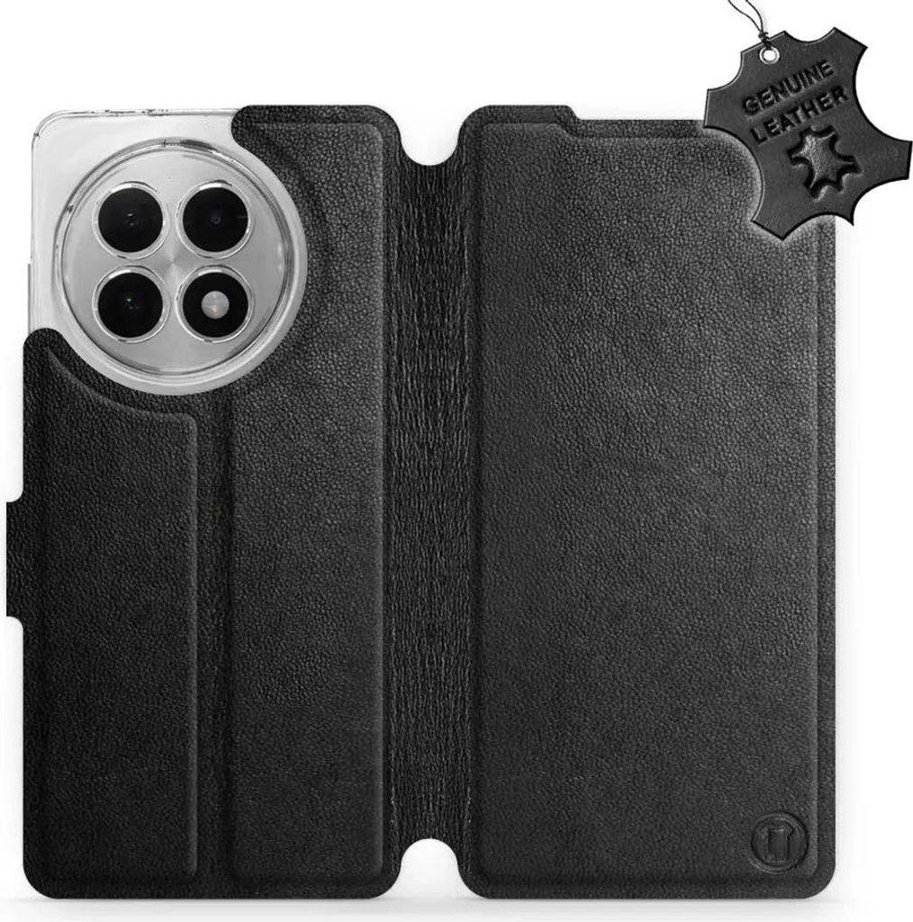 Echtleder Handyhülle für OnePlus 13R, Mobiwear Leather, Schwarz
