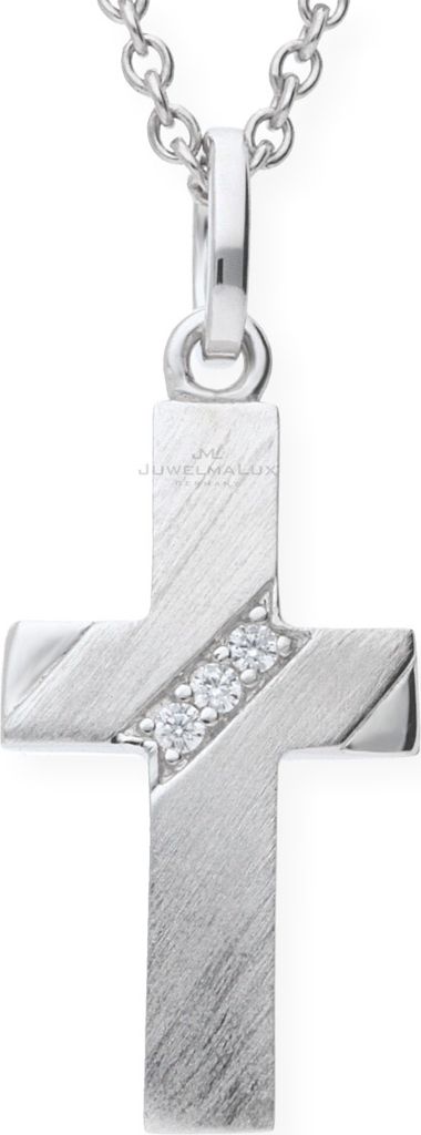 Kreuzanhänger Silber 925 Zirkonia JL10-02-0534 JuwelmaLux