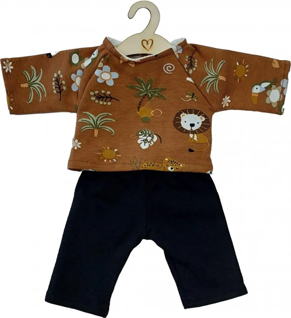 Tenue de poupée Safari en tissu résistant avec veste et pantalon