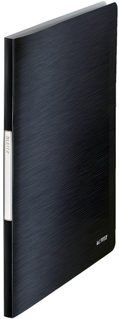 LEITZ Sichtbuch Style A4 PP mit 40 Hüllen satin schwarz Produktbild 