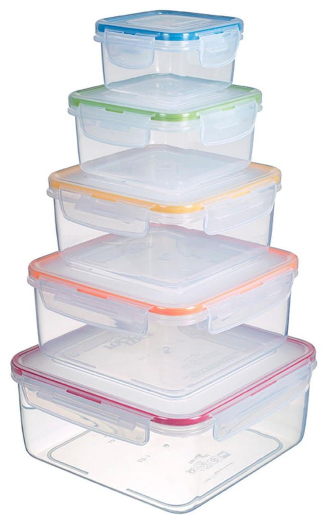 Behlter-set, vierkant, 5-delig Productafbeelding 