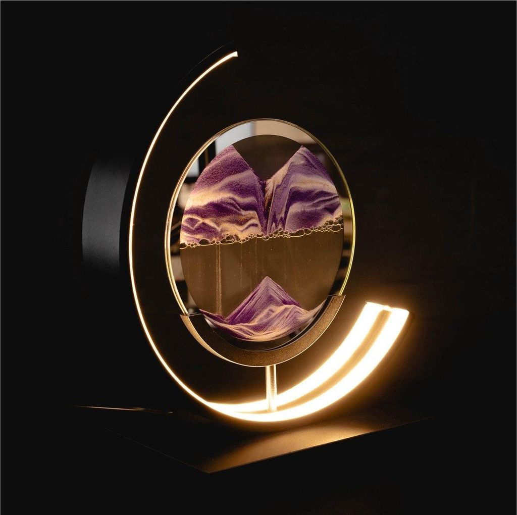 Luxus Europe - Tischlampe Treibsand Lila - Bewegliche Produktbild 