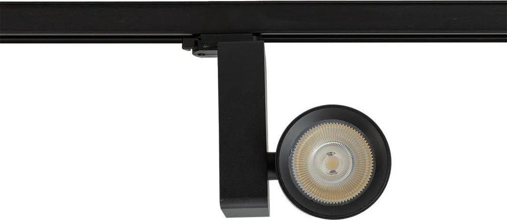 Projecteur LED pour Rail Triphasé Ojo 35W Noir Orientable CCT