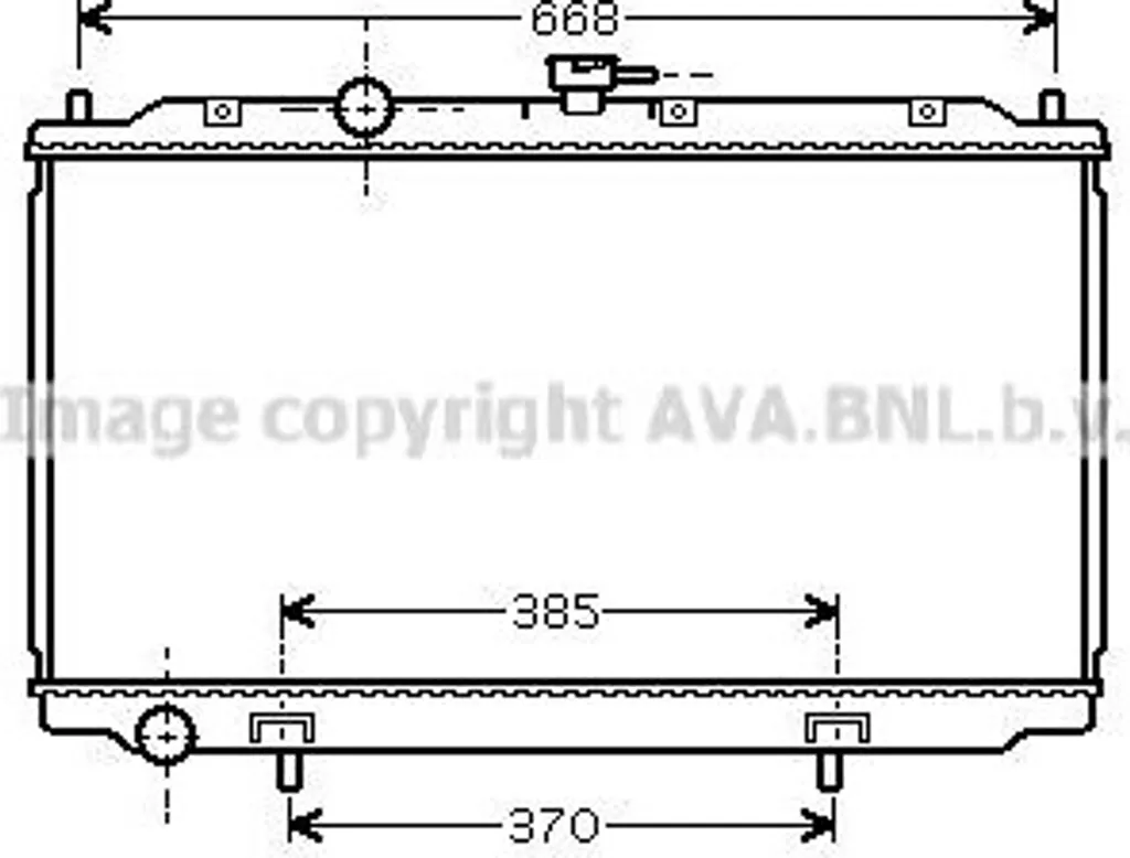 Radiateur de remplacement pour Nissan Primera P12 et Almera II DNA2215