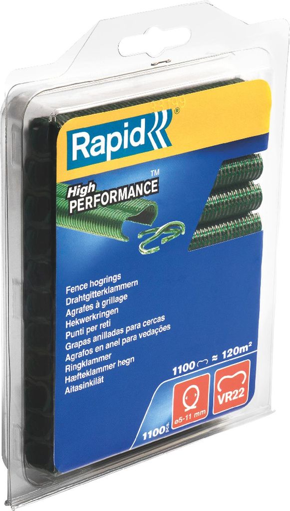 Mesh staples - RAPID - VR22 Green - Blister 1100 Immagine del prodotto 