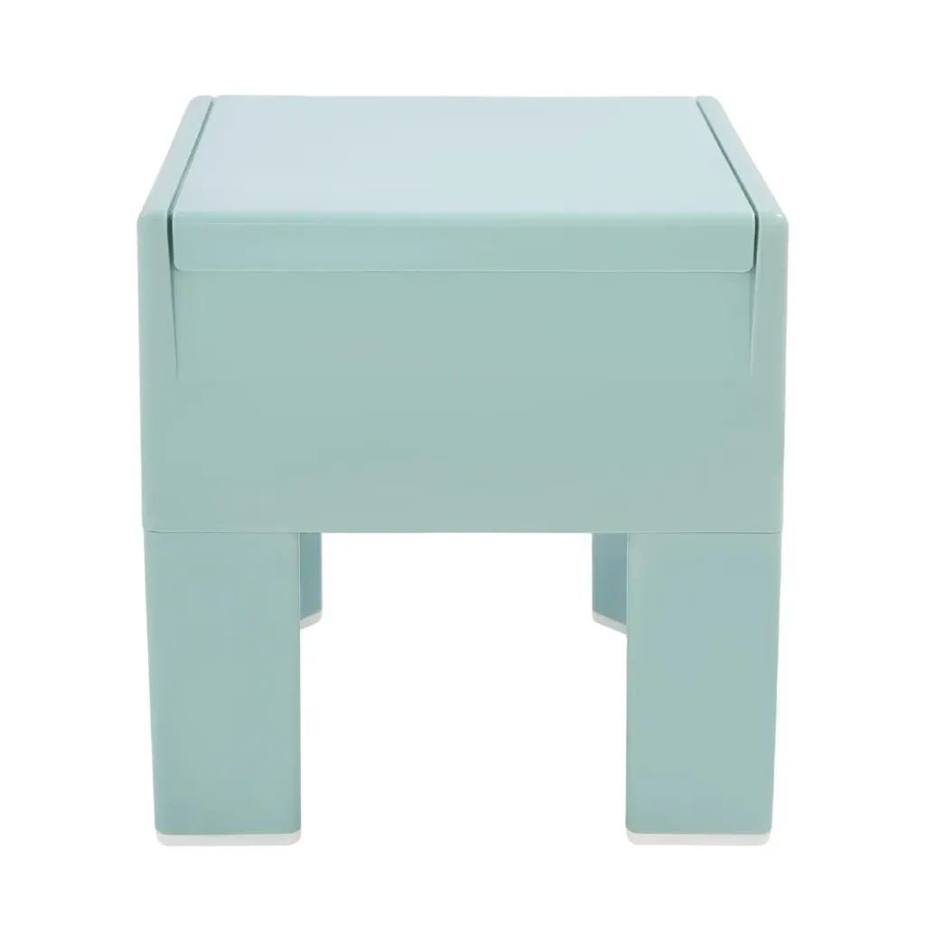Banc à chaussures avec compartiment de rangement, tabouret bas gris
