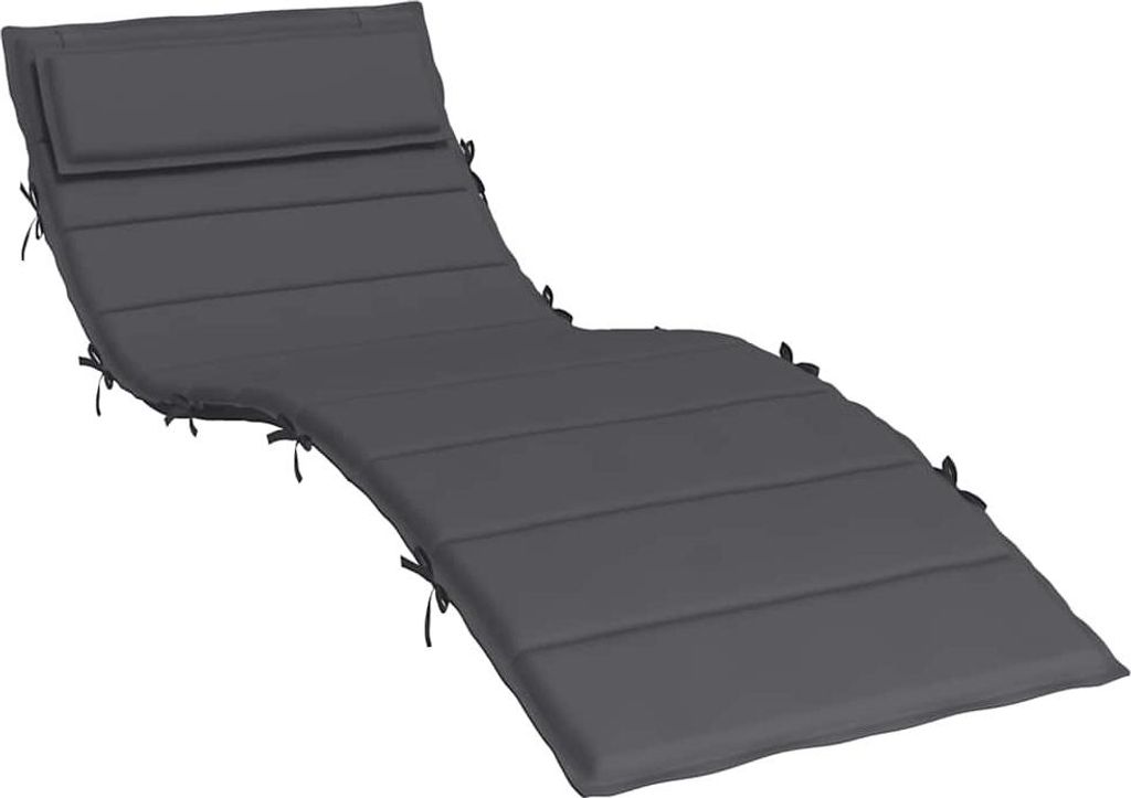 vidaXL Sonnenliegen-Auflage Anthrazit 180x60x4 cm Oxford-Gewebe