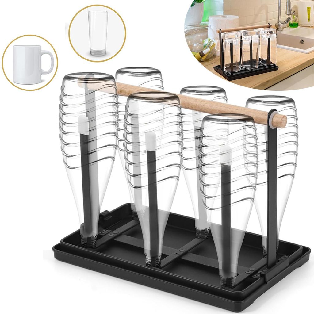 Flaschenhalter, Abtropfgestell Flaschen, Tassenhalter mit Produktbild 
