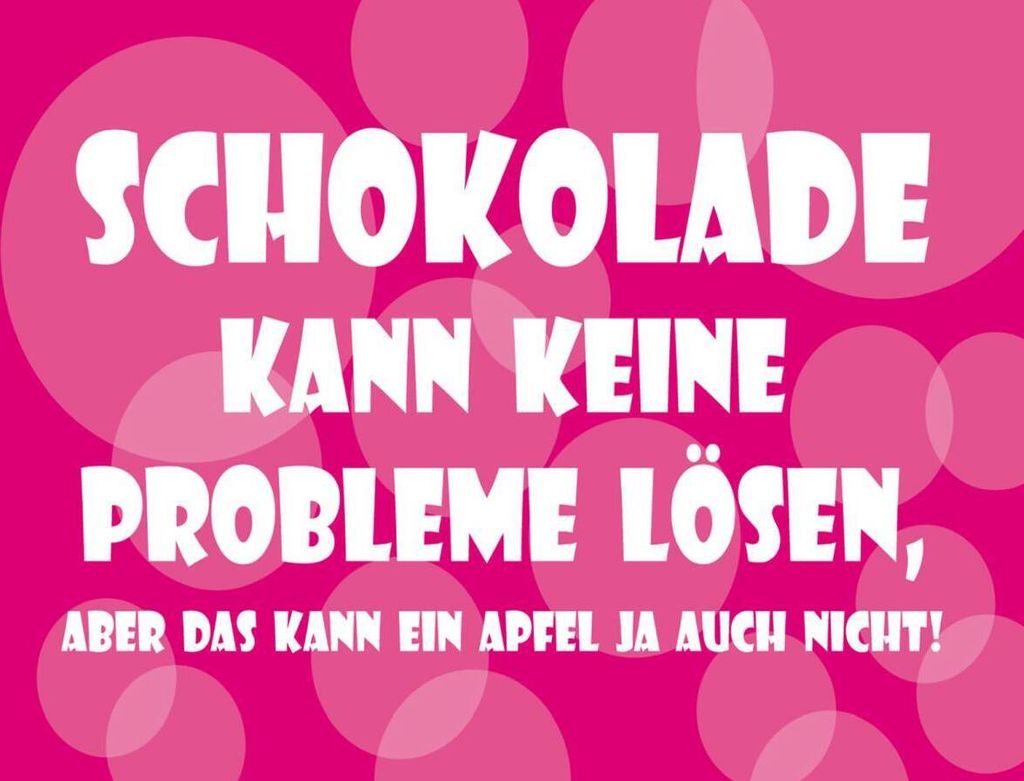 vianmo Holzschild 30x40 cm Schokolade kann keine Probleme