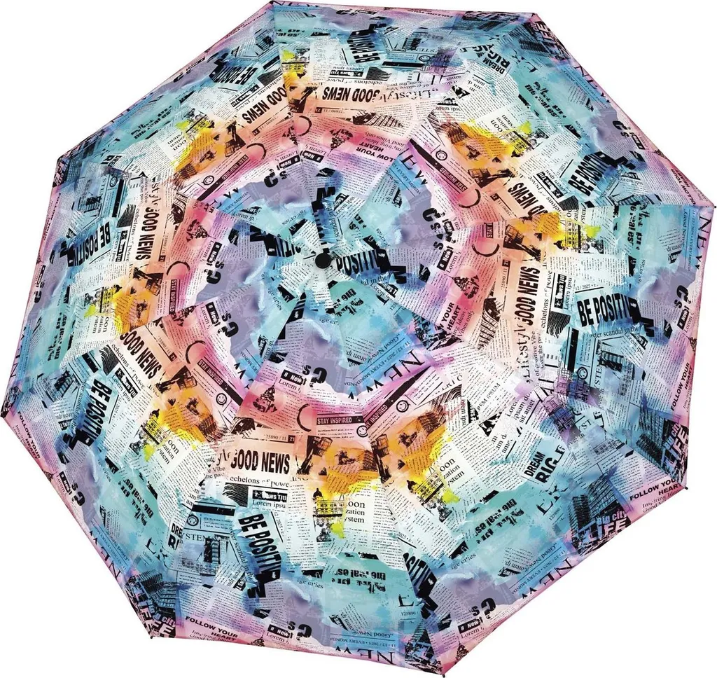Doppler Parapluie Canne Fiber Flex Long AC Good News Multicolore Robuste