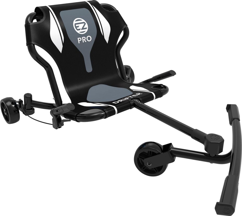 EzyRoller Drifter Pro X Trike für Jugendliche und Kinder ab 10 Jahre und Erwachsene schwarz