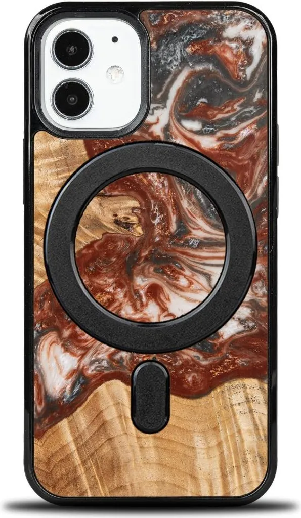 Custodia iPhone 12 Mini Bewood Legno Resina Venere MagSafe - Unica