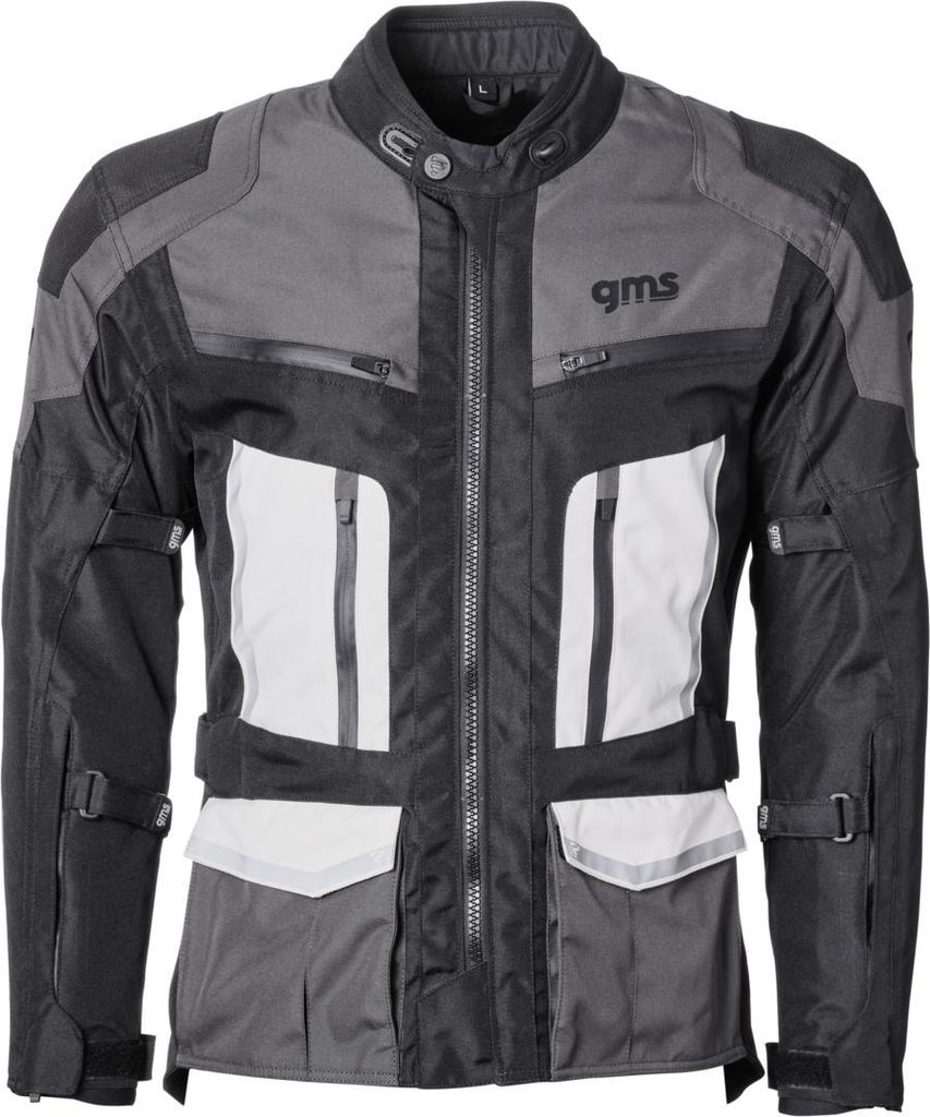 GMS Jacke Tigris WP schwarz-anthrazit-weiss S