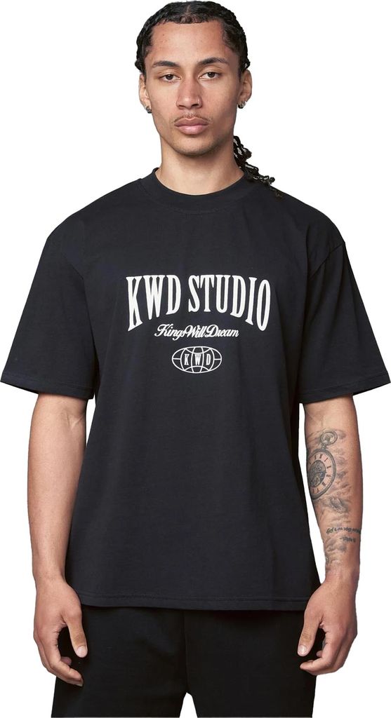 Kings Will Dream - "Studios" T-Shirt für Herren BG2339 (L) (Schwarz)