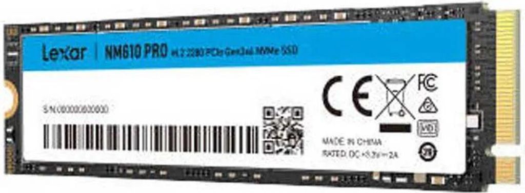 Dysk twardy M2 SSD 500 GB Lexar NM610 Pro NVME Zdjęcie produktu 