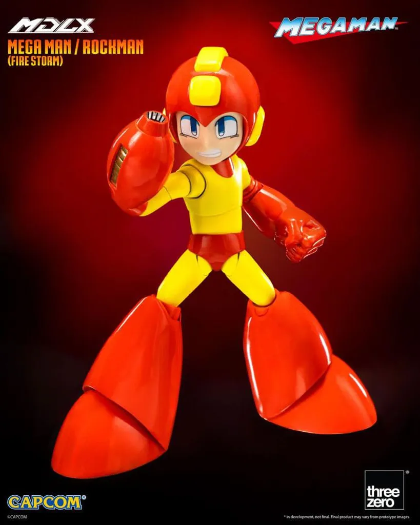 Figurka MDLX Mega Man Fire Storm threezero 10 cm pour collection