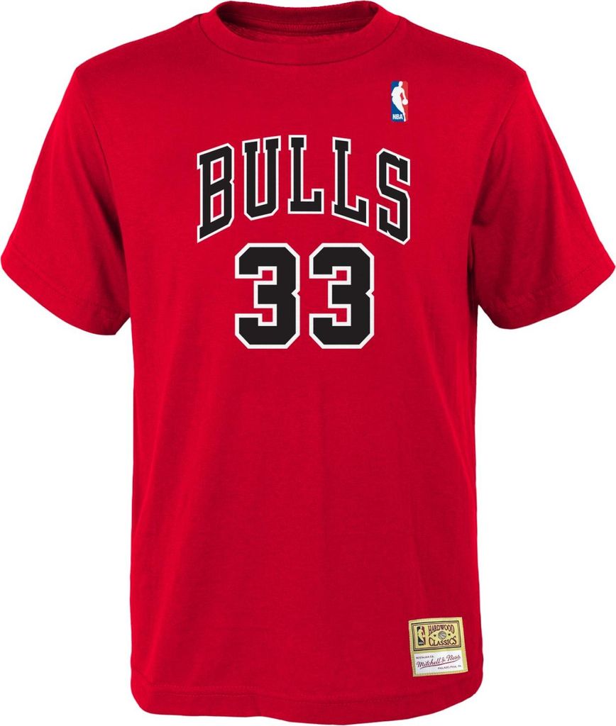 Mitchell & Ness Shirt - Chicago Bulls Scottie Pippen rot - L