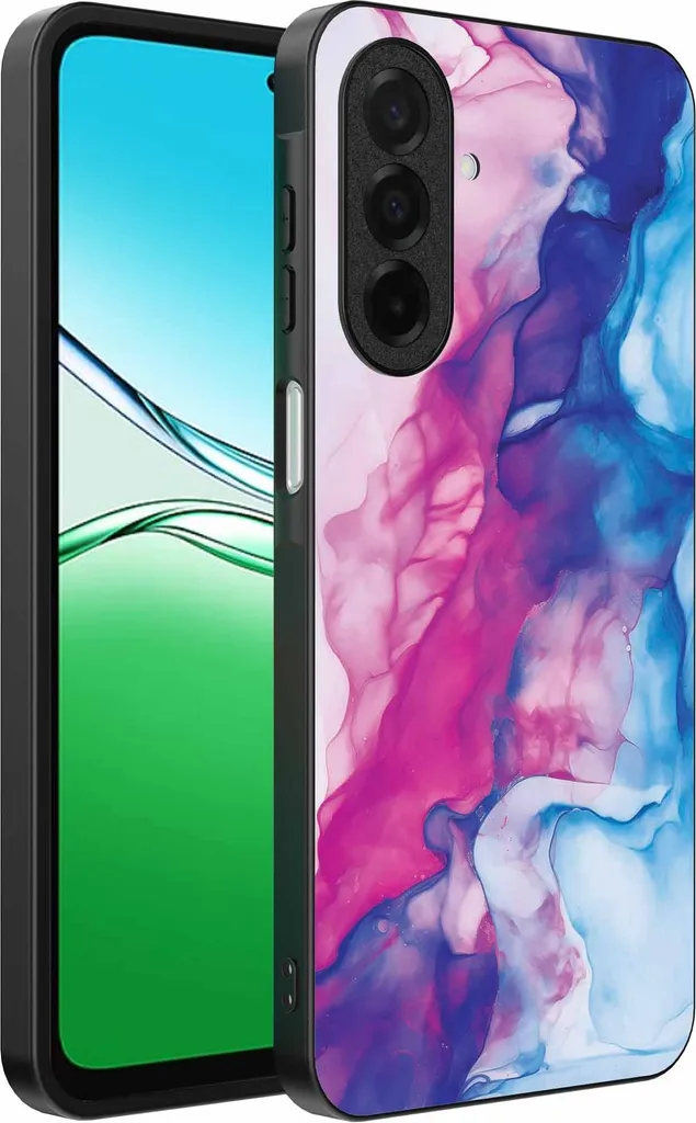 Oppo A5 Cover Marmo Rosa Blu | TPU Case Smartphonica Trend Edition