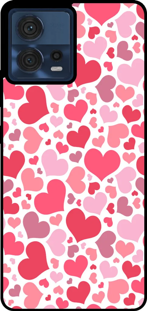 Custodia Motorola Edge 30 Fusion per Bambini - Design Cuori Sicuro