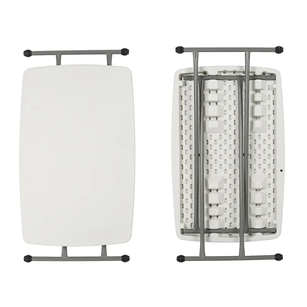 Table de buffet pliante blanche, mobilier de réception pour terrasse - 6