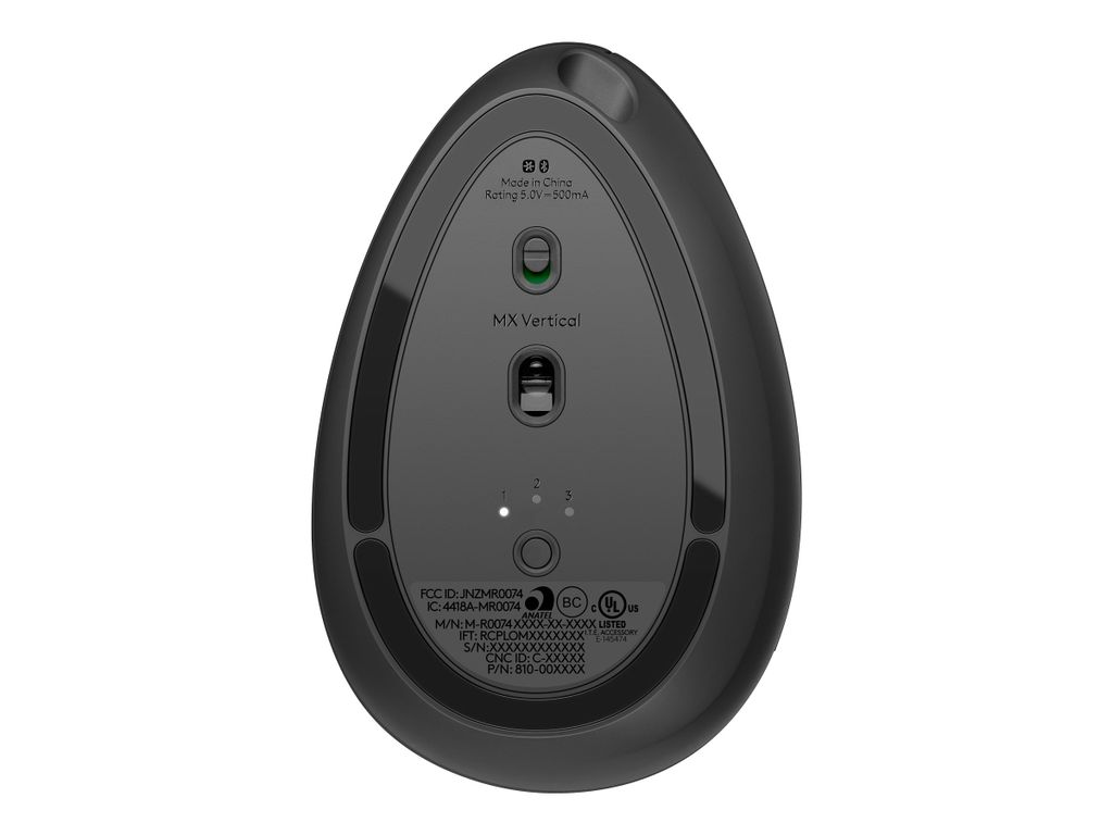 Logitech Wireless Mouse MX Vertical ergonomisch black Obrázok produktu 16