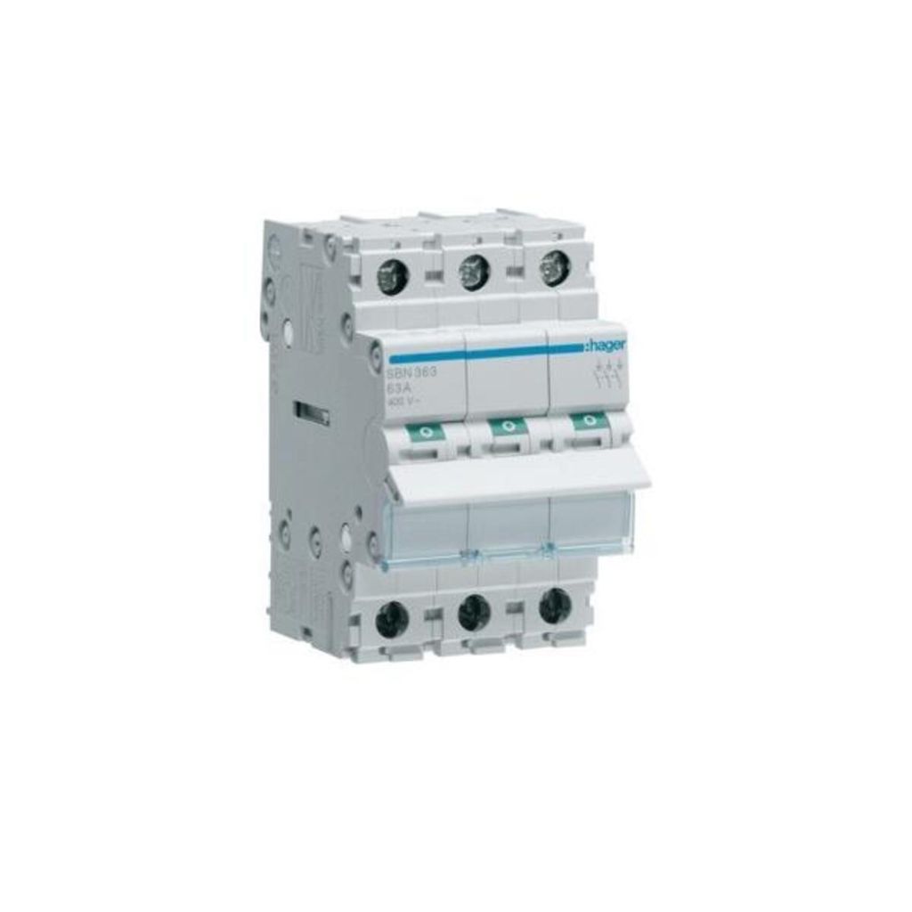 HAGER Ausschalter REG 3S 63A 400V 3TE Produktbild 