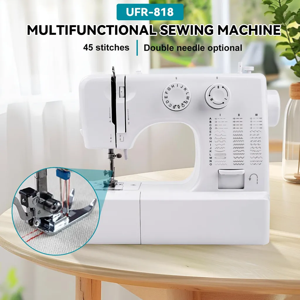 Machine à coudre électrique 818 Mini avec kit 42 pièces et 45 points - 13