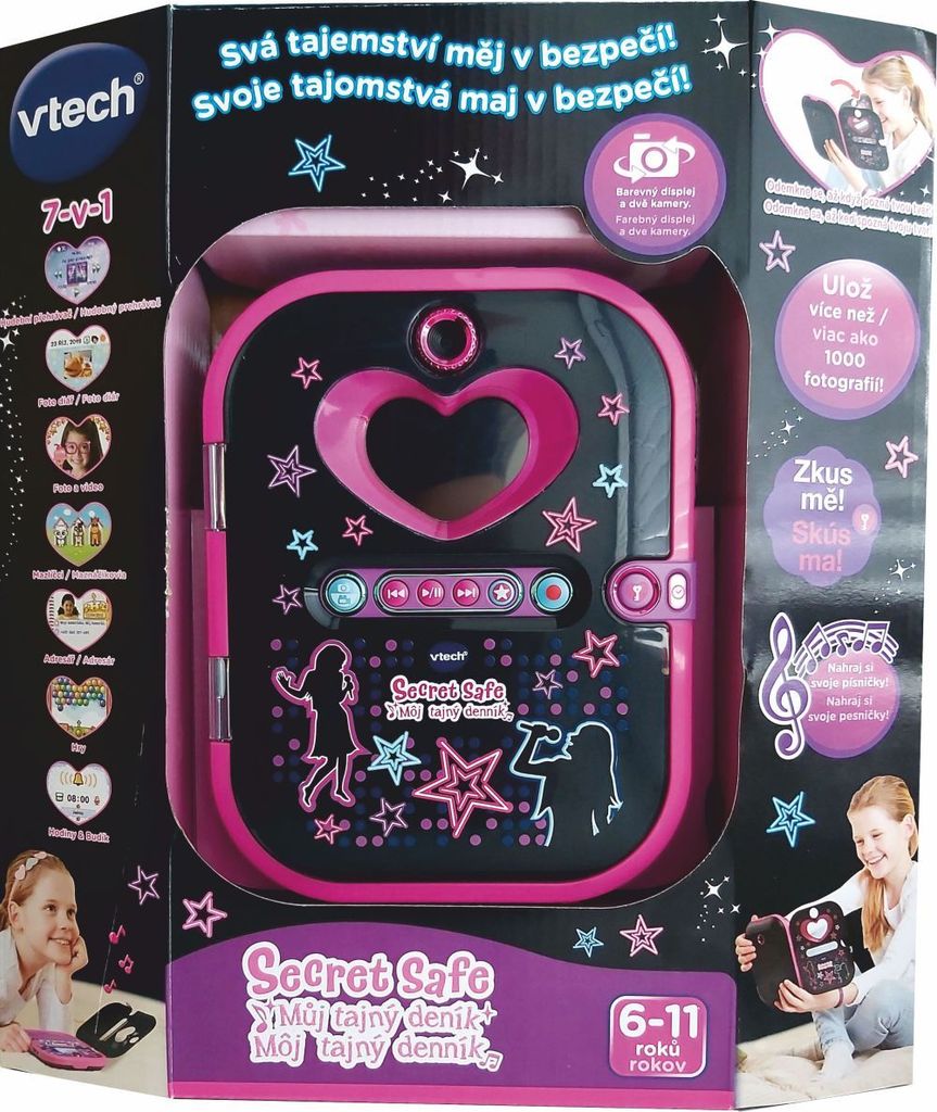 Vtech Kidi Secret Safe - Mein geheimes Tagebuch - Schwarz (CZ)