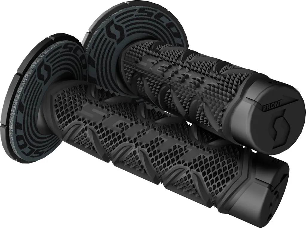 Poignées Scott Diamond Design Antidérapant avec Donut de Protection Noir