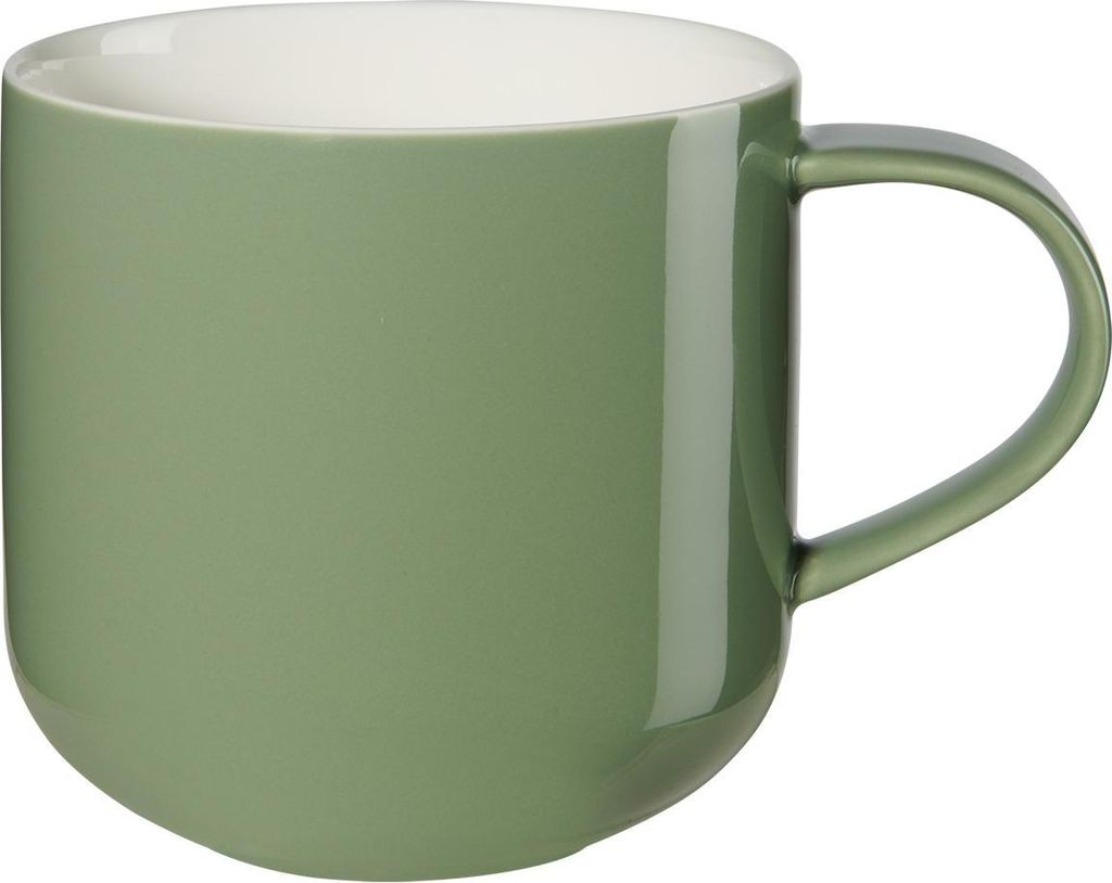 ASA Selection coppa Henkelbecher Cactus, Henkel Becher, Kaffeebecher, Tasse, Porzellan, Grün, 400 ml, 19100351