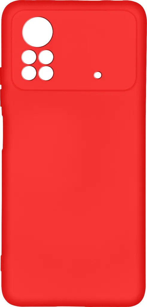 Custodia Rosso Soft Touch per Xiaomi Poco X4 Pro 5G | Cover Protettiva
