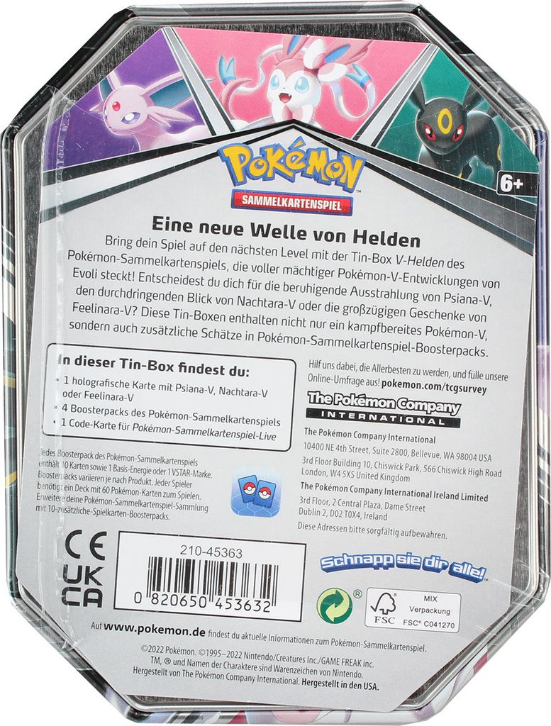 Pokémon Tin Box Nachtara V DE #99 Produktbild 6