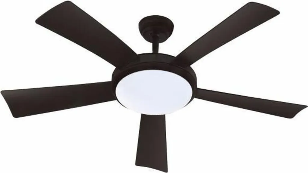 Ventilateur de plafond design en bois noir Wallis 1320mm FARELEK silencieux