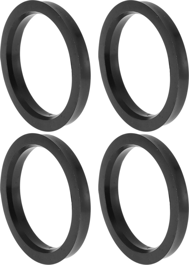78,1 mm bis 63,4 mm Auto-Radnaben-Zentrierringe Schwarz aus Polycarbonat Räderzentrumswelle Stoßdämpfende Nabenringe 4 Stück