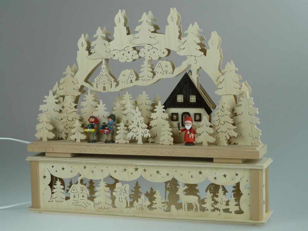 Original Erzgebirgischer Marken Schwibbogen Lichterbogen 50 x 43 cm K50-2_71