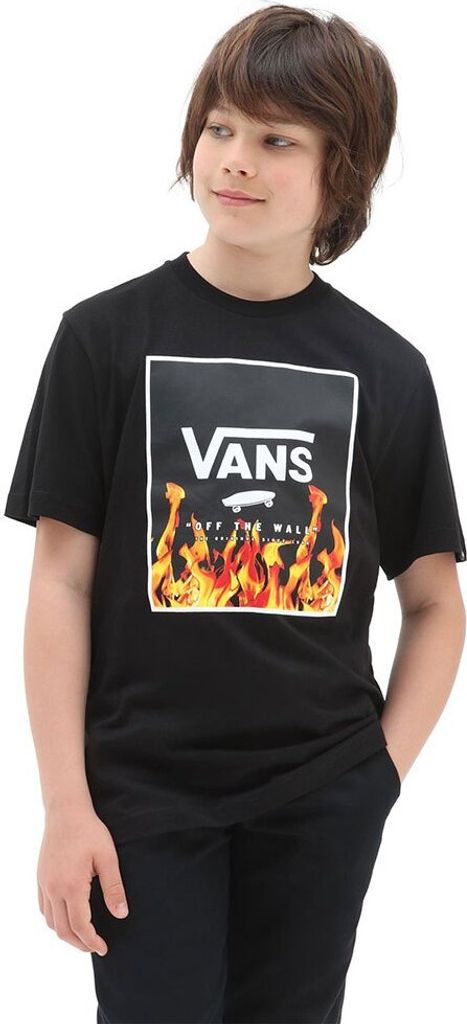 Vans By Print Box Boys Kurzarm-t-shirt Schwarz S Junge Schwarz S